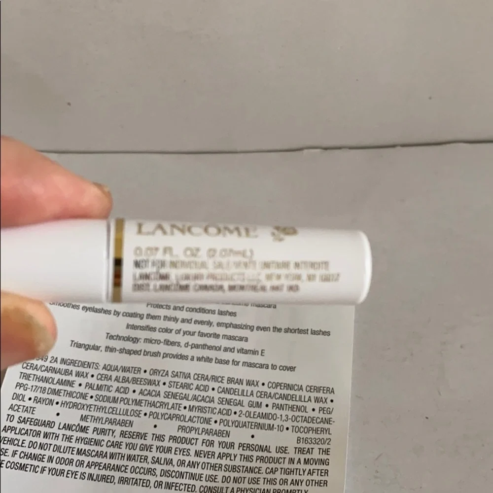 LANCOME Cils Booster Primer Mascara White Purse Size 0.07oz NIP Sealed